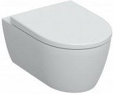 GEBERIT ÚJ iCon mélyöblítésű Fali WC készlet 53 cm, zárt forma, Rimfree, lecsapódásgátlós, lezárható gyorkioldós WC ülőkével